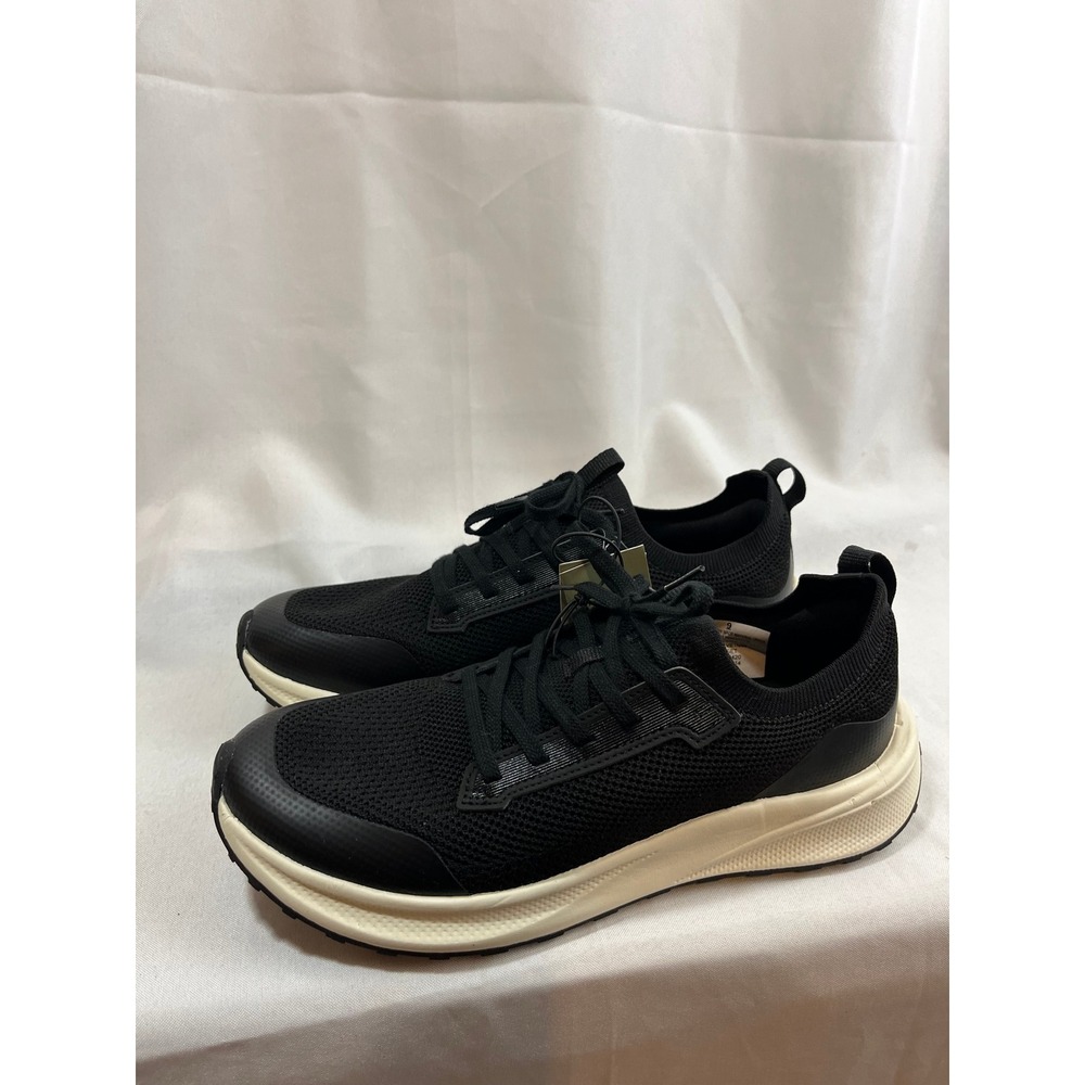 Goodfellow & Co Mens Black Knit Athletic Sneakers Low Top Shoes 9 098001420